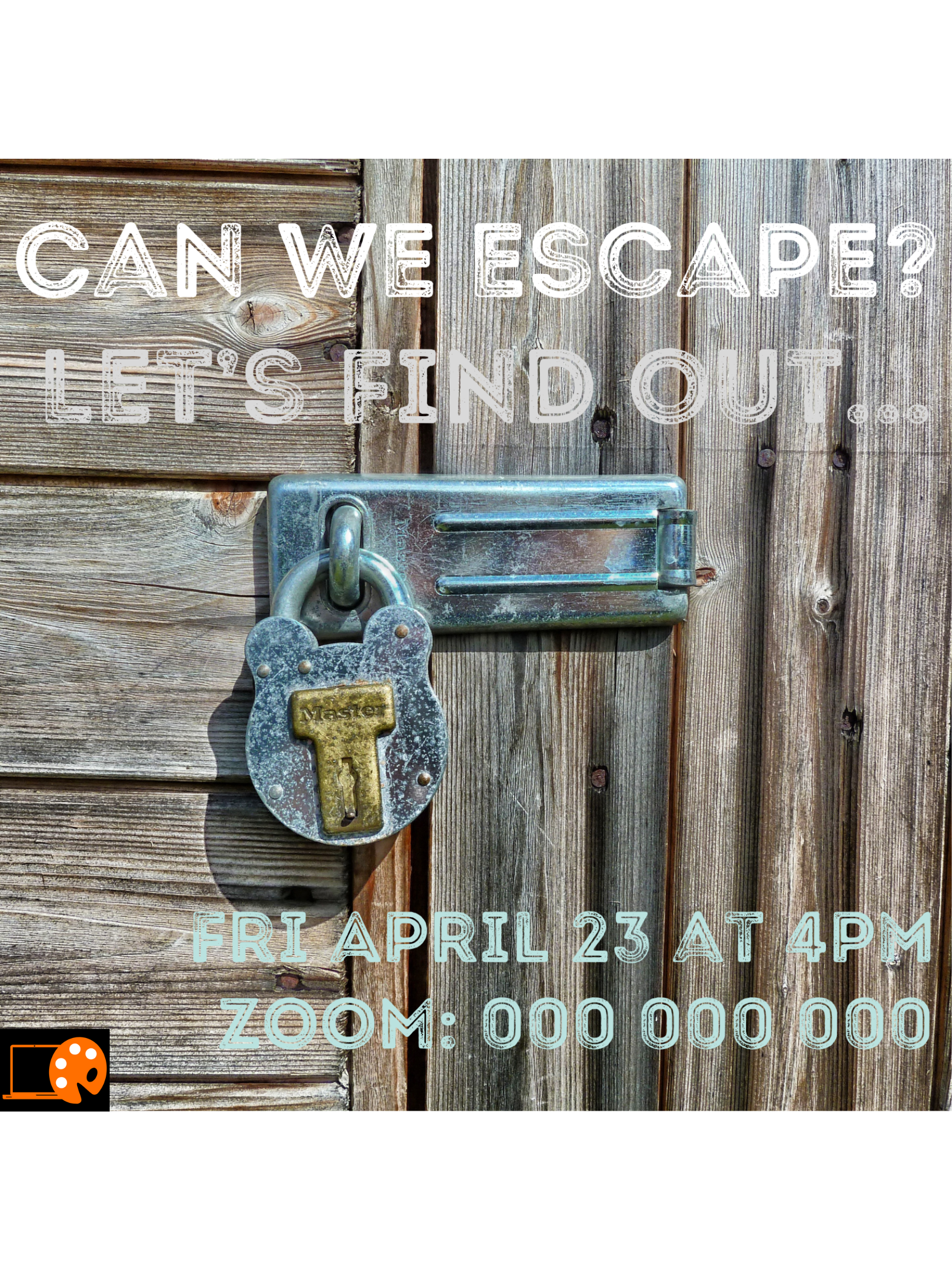 Virtual Escape Room Invitation